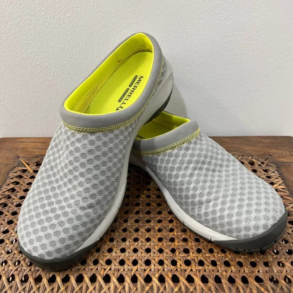 Size 9 Merrell Gray Drizzle Breeze Slip-On Comfortable Easy Wear Walking Shoe - Picture 5 of 9